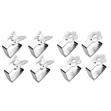 joyMerit 8Pcs Clip per Tovaglia Forte Morsetti per Pesi in Argento con Supporto per