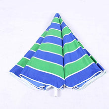 Parasol Ombrellone da Spiaggia, Ombrellone da Giardino da 1,8 M, Ombrellone A Strisce per La Protezione Solare da Cortile, 8 Scheletri, Senza Base