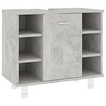 vidaXL Armadio da Bagno Grigio Cemento 60x32x53,5 cm in Truciolato
