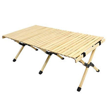 JGHF - Tavolo pieghevole in legno da campeggio, portatile, pieghevole, per picnic, picnic, campeggio, viaggi, barbecue (02)