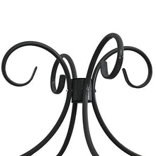 SKM Letto a Baldacchino Nero in Metallo 100x200 cm (23.3kg)