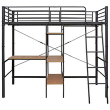 BIGTO - Struttura per letto a castello con struttura in metallo, per camera da letto, colore: grigio, 90 x 200 cm