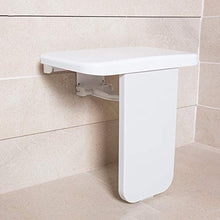 BAIHAO Sgabello per Doccia Pieghevole per Montaggio a Parete per Bagno Sgabello per Cambio Scarpe per Porta Sedia Antiscivolo in plastica Sgabello Piccolo per Il Bagno di Donne anziane e Incinte