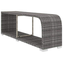 SKM Set Divani da Giardino 8 pz con Cuscini in Polyrattan Grigio (70.7kg)