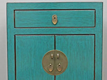 Yajutang credenza cassettiera cinese 1 cassetto 2 ante turchese