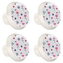 Maniglie per cassetti Manopole per cassetti Manopole rotonde Confezione da 4 per armadietto, cassetti, cassettiere, cassettiere ecc - Flamingos AnchSteering Wheel