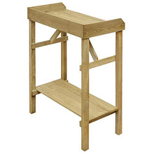 OUSEE Tavolo da Lavoro da Giardino in Legno Impregnato 75x40x90cm