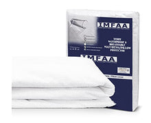 IMFAA - Coprimaterasso in spugna impermeabile extra profondo, non rumoroso, antibatterico, singolo, matrimoniale, king e S-King, lettino e coppia di cuscini.