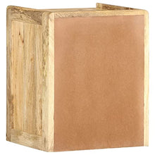 vidaXL Comodino 40x35x50 cm in Legno Massello di Mango