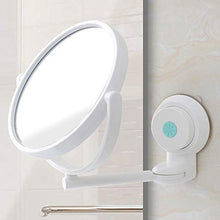 MMWYC Specchio Pieghevole a Ventosa Specchio da Parete for Appendere Il Bagno Specchio for Trucco Regolabile for Specchio Rimovibile