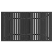 FAMIROSA Tavolo da Giardino Antracite 140x80x72 cm in Acciaio