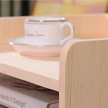 WALNUTA Comodino Camera da Letto Moderno Semplice in Legno massello, armadietto in Legno con Mini cassetti