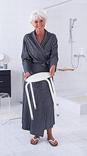 RIDDER Classic - Sgabello da Bagno, in Alluminio, Colore: Bianco 37 x 44 cm