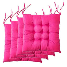 eewopjkj Set di 4 Cuscini per Sedia Cuscino per Sedia Imbottito in Cotone Tatami Edizione Cuscino per Seduta Pavimento per Ufficio Balcone Giardino Cuscino per Auto Cuscino per Sedia Rosa Ros