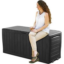 Deuba Keter Baule da Giardino Marvel Plus Contenitore Esterno cassapanca Balcone terrazza Patio Piscina portaoggetti