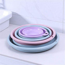 MISDD Silicone di Modo for Campeggio Pieghevole Lavabo Pieghevole Benna/Piatto Vasca Fredda Solid Lavabo (Color : Purple)
