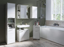 Homexperts Lido Armadio con Specchio, Melammina, Beton Light Atelier, 60 x 70 x 30cm (BxHxT)