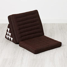 livasia | Cuscino Thai Triangolare in kapok | Cuscino con Materasso Piegato in 3 | Materassino Thai con Cuscino Relax