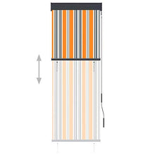 vidaXL - Tenda avvolgibile per esterni, 60 x 250 cm, giallo e blu
