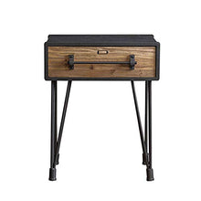 DGHJK Mobili per la casa, Comodino, tavolino, con Comodino, Scomparto per tavolino, mobili con Gambe in Metallo, Vintage