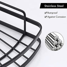 Umi. Essentials BSC219DF-BK-P2 - Mensola autoadesiva per bagno, confezione da 2 pezzi, colore nero opaco