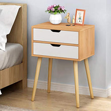 Comodini Comodino Semplice Moderna Bedstand 2 cassetti Piccolo Comodino Mini Camera Bagagli for tè e caffè Tavolo Comodino Comodini Letto (Color : Brown)