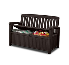 Keter Cuscino Box, Patio Bench, Marrone caffè, 138,6 x 63,5 x 88 cm, 227 Litri, 17202697 