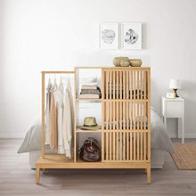 IKEA 304.394.76 - Armadio aperto con porta scorrevole, in bambù
