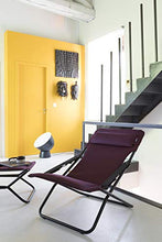 Lafuma Sedia a sdraio, Pieghevole e regolabile, Transabed, Batyline, Colore: Terra, LFM2863-8556