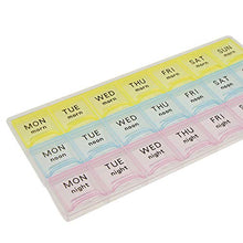 Bonarty 7 Giorni 21Grids Tablet Pill Box Holder Medicine Storage Organizer Capsule Case
