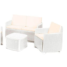 Set Etna 4 Pz.Rattan C/C Bianc