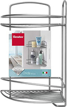 Metaltex serie Onda - Mensola angolare 2 ripiani per bagno - (460202)