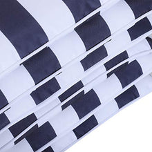Outsunny Set 6 Cuscini per Sedia Sfoderabili 100% Poliestere 42x42x5cm Bianco e Blu