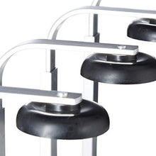 Relaxdays Spillatore da Parete, Bar Butler per 6 Bottiglie, Dosatore Professionale da 3 cl, 53x36x11 cm, Argento, Alluminio