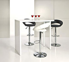 AC Design Furniture 25441 Sgabello da Bar Set di 2 Thilde, finta pelle Nero