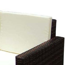 Chloe Rossetti - Set di divani da giardino in polyrattan, 7 pezzi, colore: marrone, spessore: 5,1 cm