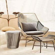 Set di Mobili da Giardino per Esterni, Set di Conversazioni Modulari da Giardino in 3 Pezzi Set di Sedute in Vimini in Rattan Divano con Sedia Singola Tavolino Poggiapiedi