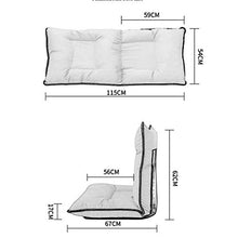 SMC Leisure Small Sofa Foldable Single Lazy Sofa Camera da Letto Soggiorno Studio Dormitorio Divano (Color : Black)