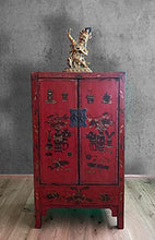 Armadio cinese con simboli della fortuna (149 x 85 x 45 cm), colore: rosso