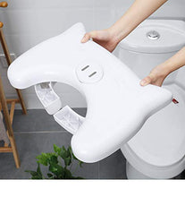 HHJS Sgabello da Toilette Pieghevole, Enow Sgabello Pieghevole ultifunzione da 7 Pollici di Altezza per WC, Comodo e Compatto Sgabello per WC, Creativo poggiapiedi Antiscivolo per WC