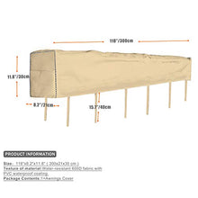 Aaaspark - Telo protettivo per tende da sole, 3 m, colore: cachi