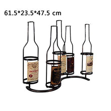 PZW Cremagliera Del Vino Semplice e Creativa Loft Espositore per Vini in Ferro Art Decoro Cafe Bar