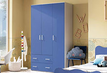 Zucca Mobili Armadio Crazy 3 Ante + 2 cassetti H.211 (Blu)