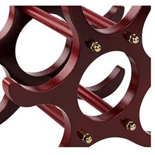 Portabottiglie per Vino Scaffale per Vino in Legno Scaffale per Vino da appoggio e da appoggio per Cucina, Sala da Pranzo, Armadio per dispensa, espositore per Bar Scaffale per Vino (Color : E)