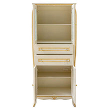 Shop Chic Colonna Bagno barocca con Maniglie Dorate e Decorazioni in Foglia Oro