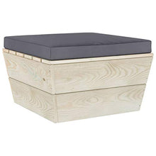 FAMIROSA Set Divani da Giardino su Pallet 5 pz con Cuscini Legno Abete-3456