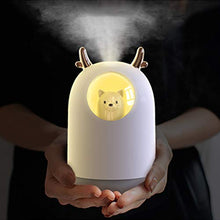 Delaspe - Umidificatore a nebbia fredda, 300 ml, con 7 luci a LED che si spegne automaticamente, utilizzato in camera da letto, casa, ufficio