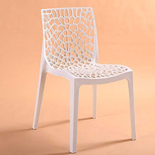 TYJIAJU Sgabelli Sgabello Svago Sgabello in plastica spessa Schienale Elegante sedia da casa HKO/Weiß