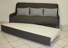 Ponti Divani - Divano Letto a Tre postazioni - Tris - Divano Letto a Castello con Tre Letti materassi sfoderabili compresi - Meccanismo Innovativo Produzione 100% Italiana - Tessuto Verde