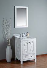 RUBEZA 600mm Brooklyn Bagno Vanity Bianco italiano Carrara Top